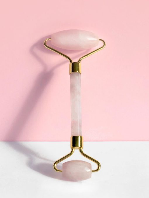 ROULEAU DE QUARTZ ROSE OU BLANC  POUR LE VISAGE
